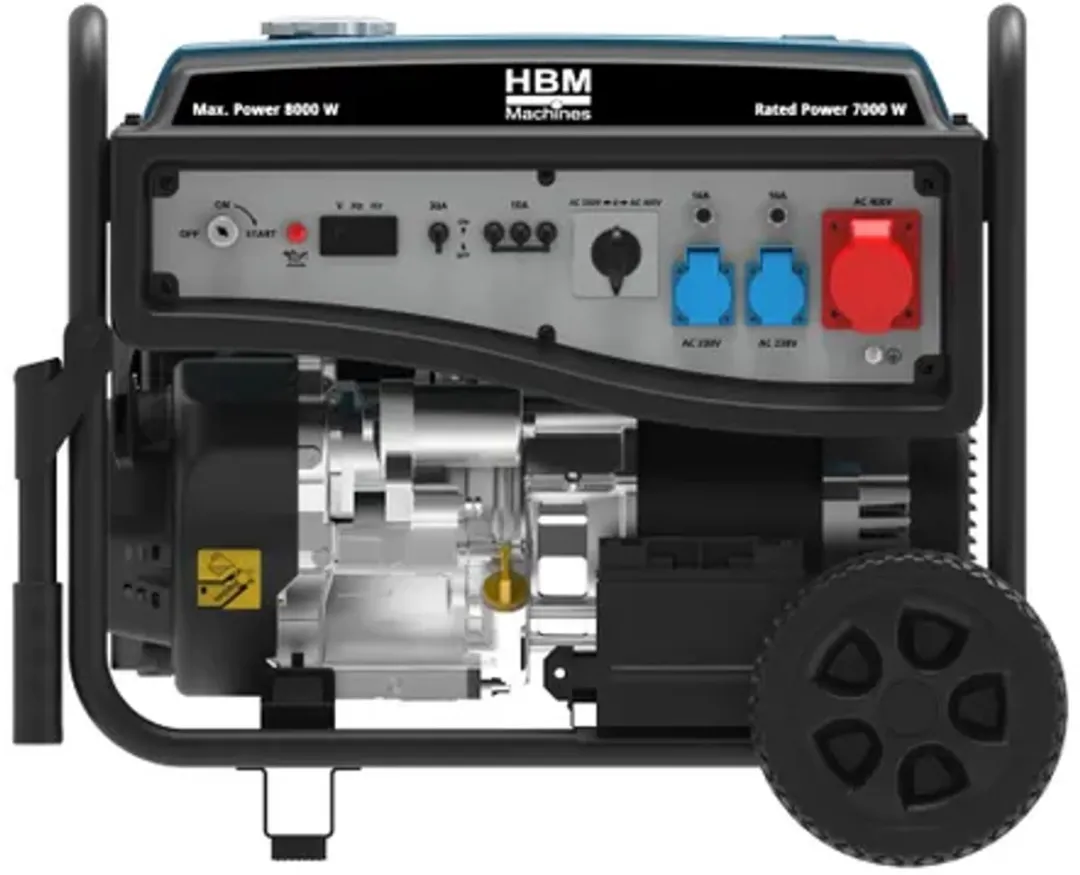 HBM Aggregaat 459cc 8000W Benzinemotor - met Boorhamer