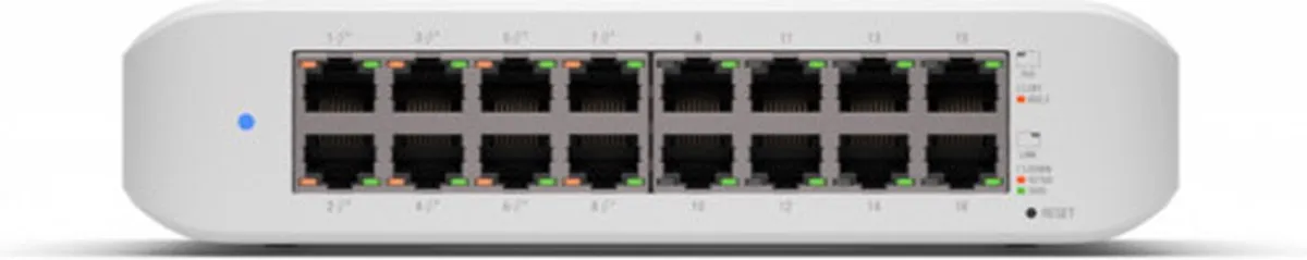 Ubiquiti UniFi Switch Lite 16 PoE - 16 Poorten 45W Wit