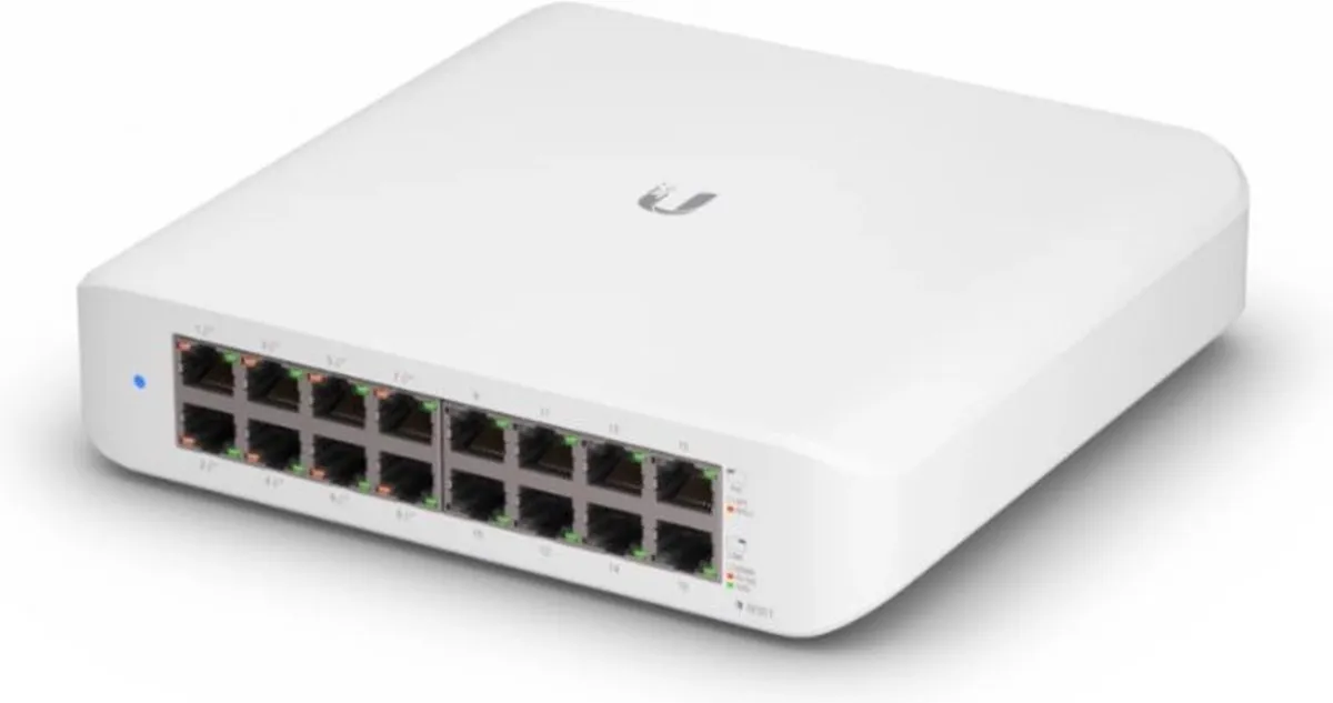 Ubiquiti UniFi Switch Lite 16 PoE - 16 Poorten 45W Wit