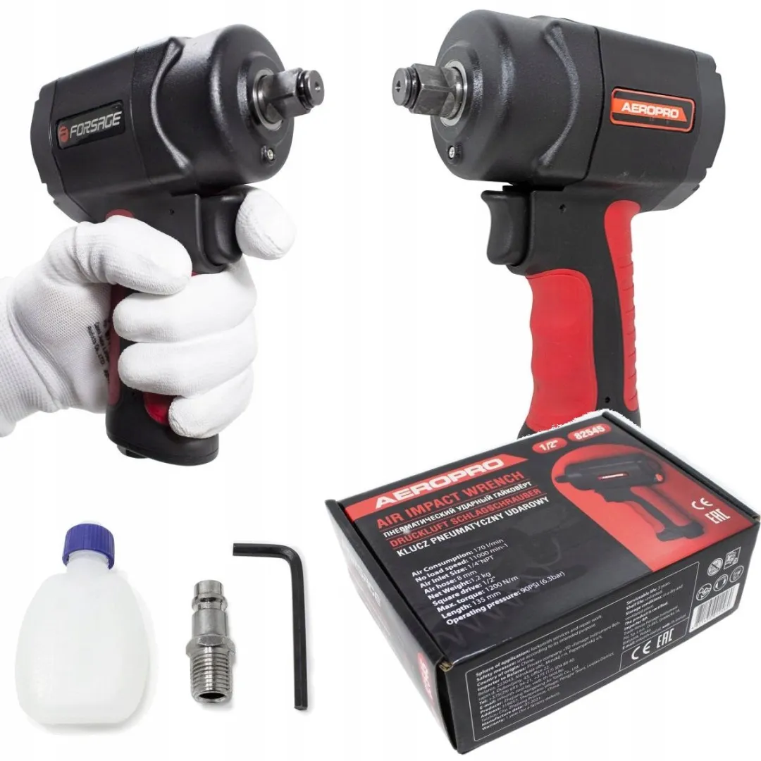 Forsage TWIN HAMMER Pneumatische Slagmoersleutel 1200Nm