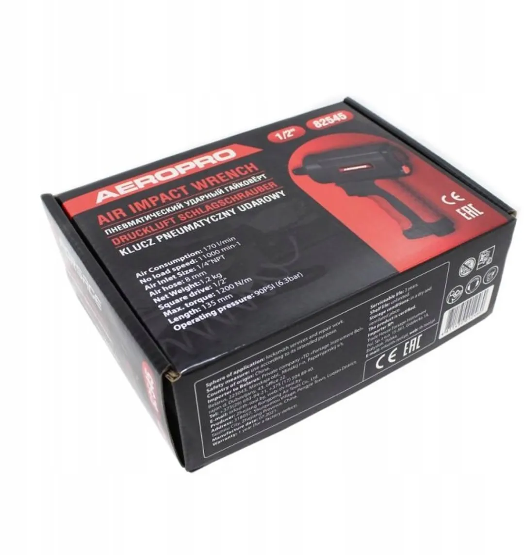 Forsage TWIN HAMMER Pneumatische Slagmoersleutel 1200Nm - 1/2" - 8800 RPM