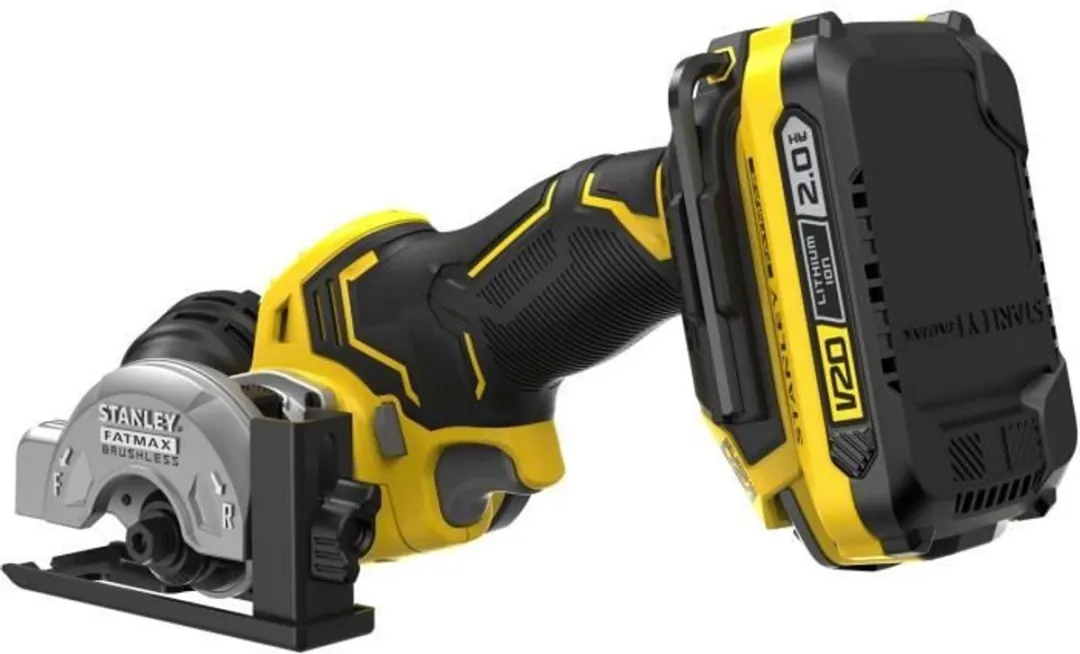 Stanley Fatmax Mini-cirkelzaag V20 SFMCM300D2-QW - 75mm borstelloos - 2x 18V 2Ah