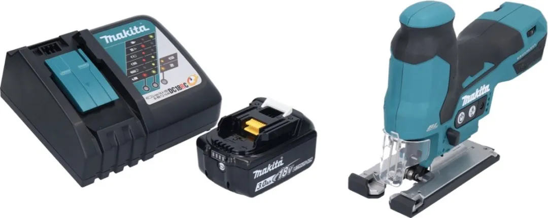 Makita DJV 185 RF1 Pendelzaag 18V - 800 r/min - 6 Zaagbladen - afbeelding 2 van 5