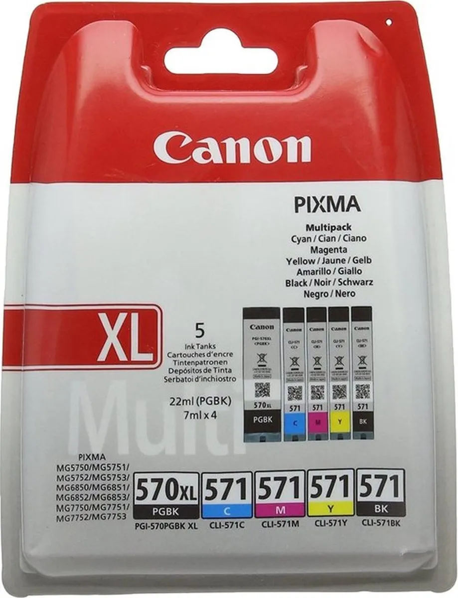 Canon PGI-570XL & CLI-571 Inktcartridges