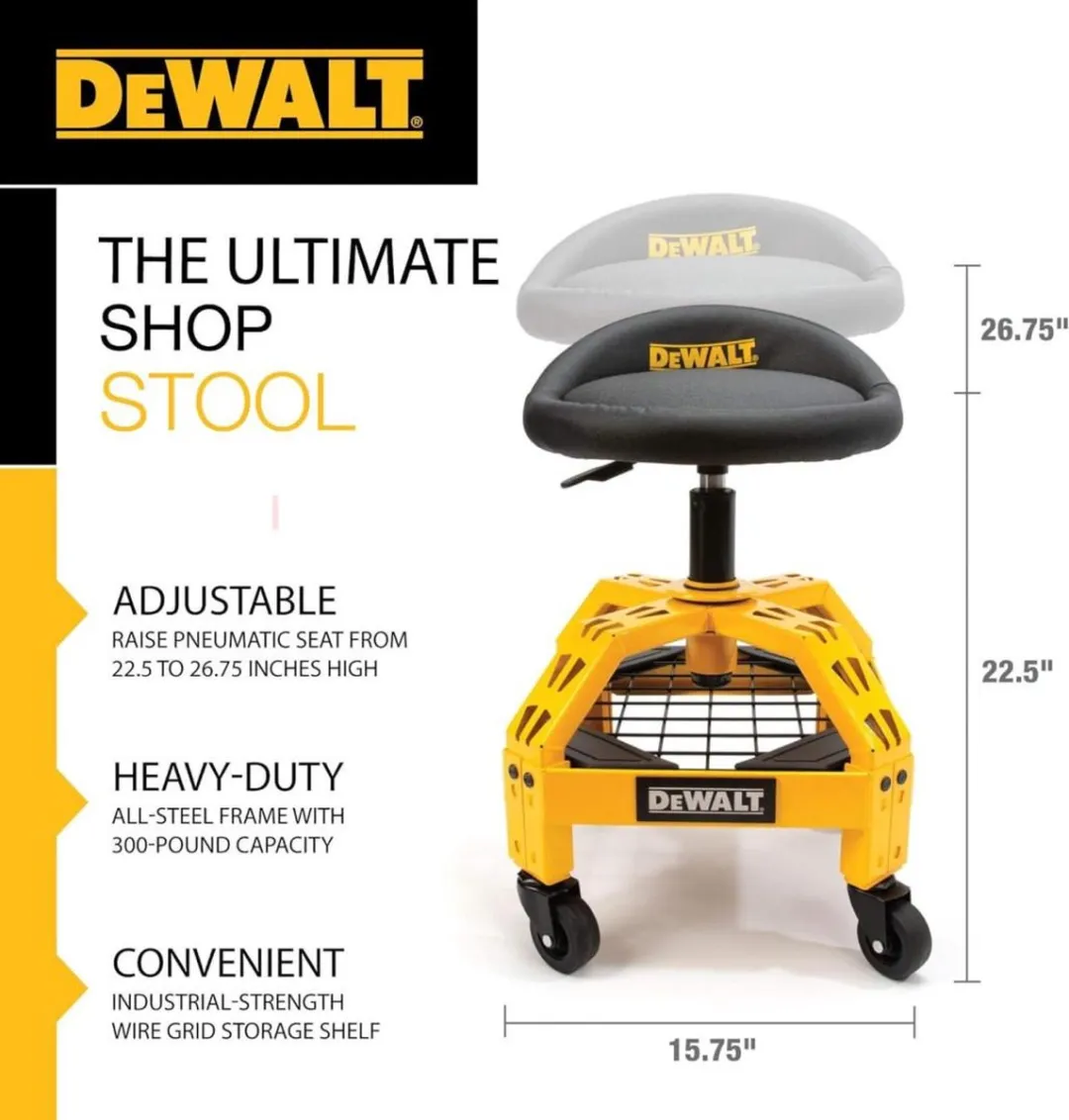 DeWalt DXSTAH025 Werkplaatskruk - Hoogte verstelbaar