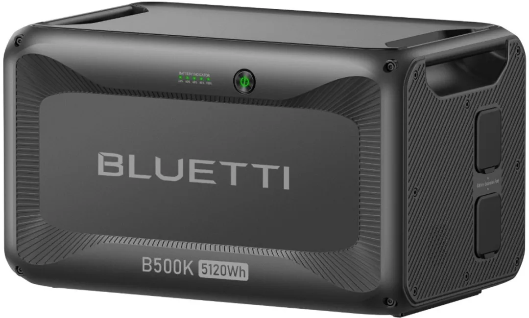 BLUETTI B500K uitbreidingsaccu -5120Wh voor AC500/Apex 300 Zonnegenerator - Extra accu voor thuis, noodgevallen, Noodstroomvoorziening tijdens sneeuwstormen