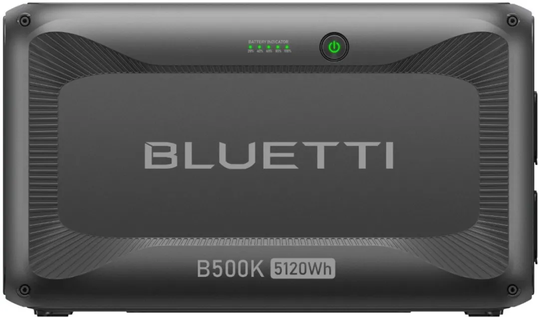 BLUETTI B500K uitbreidingsaccu -5120Wh voor AC500/Apex 300 Zonnegenerator - Extra accu voor thuis, noodgevallen, Noodstroomvoorziening tijdens sneeuwstormen