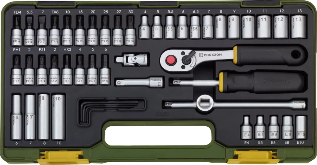 Proxxon Industrial 23280 Dopsleutelset 1/4" 50-delig