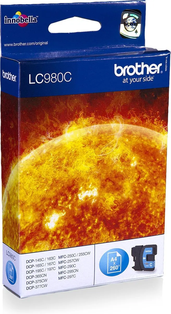 Brother LC-980C Inktcartridge - Cyaan