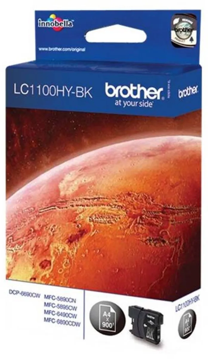 Brother LC-1100HYBK Inktcartridge - Zwart