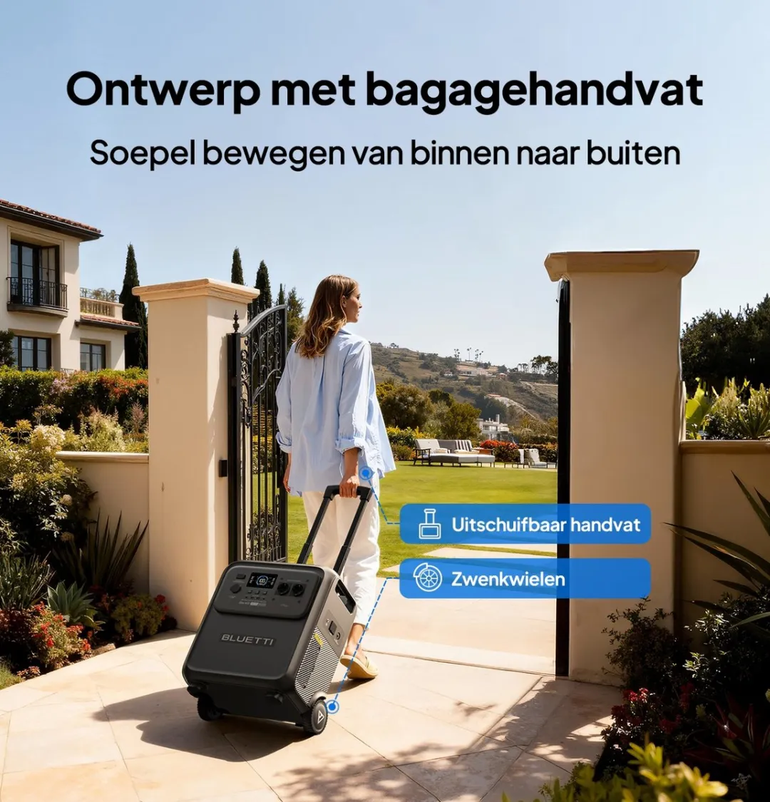 Bluetti Elite 400 Zonne-energiecentrale 2600W 3840Wh - met 500W Sora-paneel