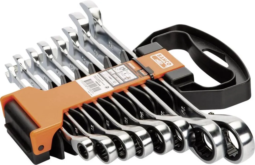 Bahco 1RM/SH8 Steek-/ringratelsleutelset 8-19mm