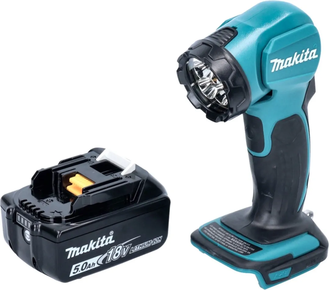 Makita DEADML 815 LED Accu-handlamp 160lm - 1x 5,0Ah Accu - afbeelding 3 van 5