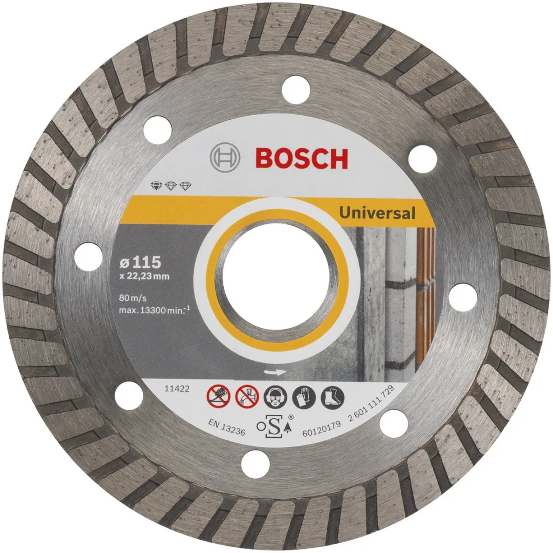 Bosch Diamantschijf 115mm 22,23mm Prof Univ Turbo