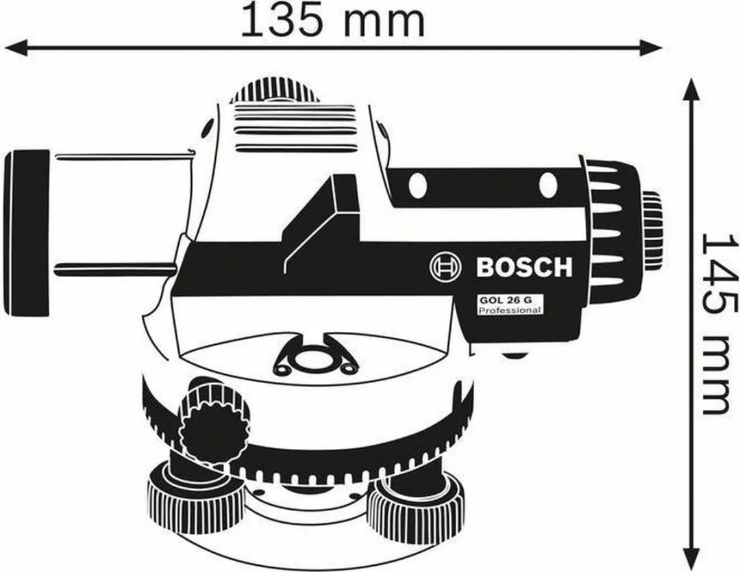 Bosch Professional GOL 26 G Optisch Nivelleertoestel - Blauw/Zilver