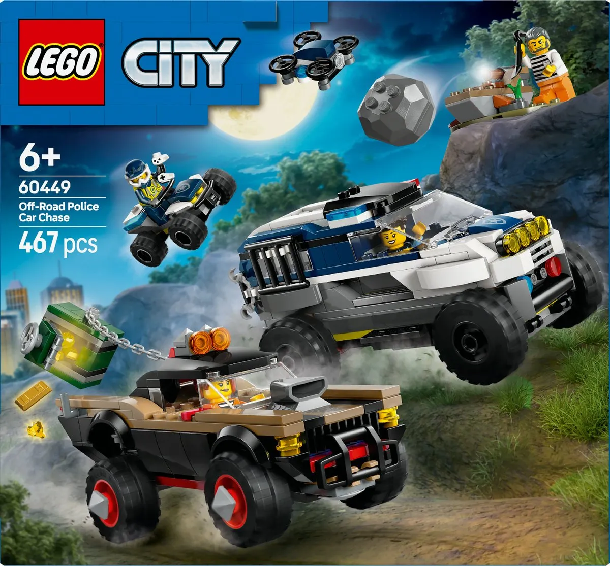 LEGO City Offroad Politieachtervolging 60449 - 467 Stukken - afbeelding 6 van 6