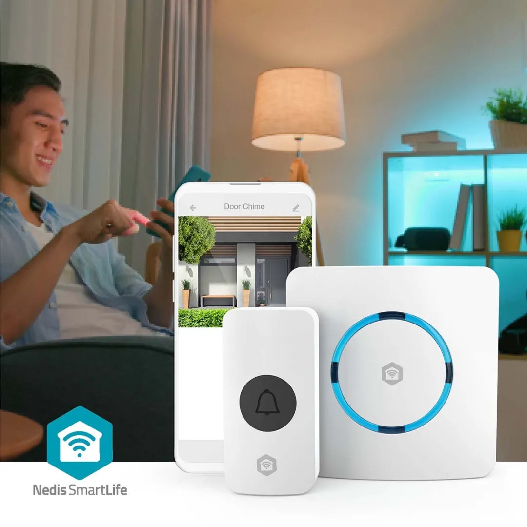 Nedis SmartLife Gong RF 433MHz Wi-Fi - 60 Melodieën Wit - afbeelding 6 van 6