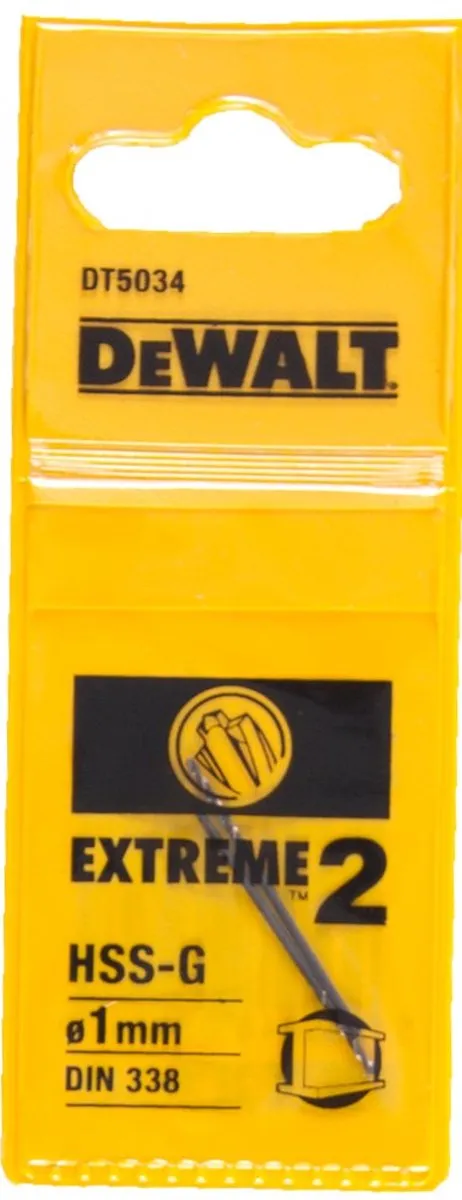 DeWalt DT5034 HSS-G Metaalboor EXTREME 2