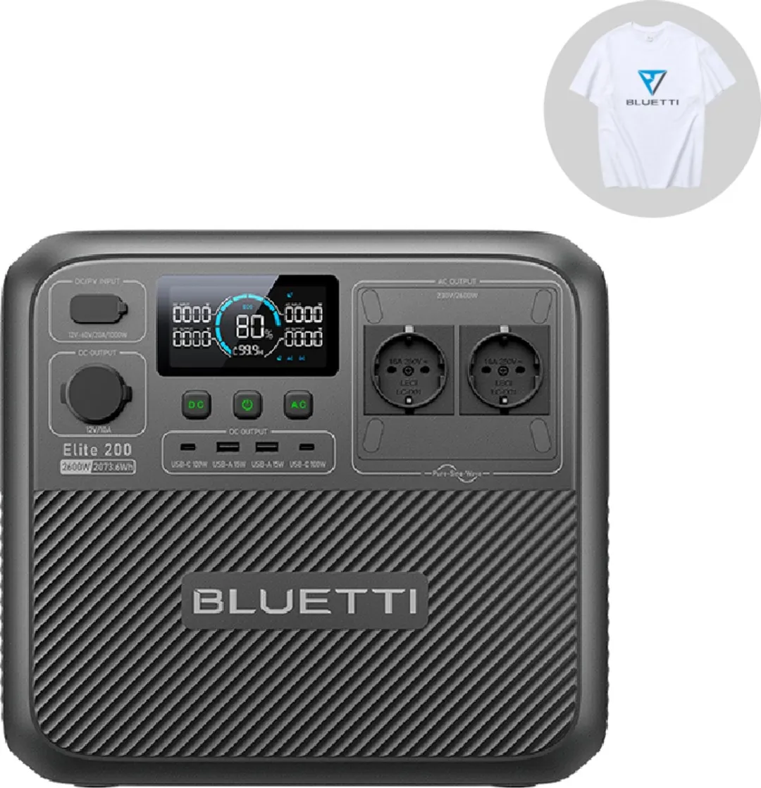 Bluetti Elite 200 V2 2073.6Wh Draagbare Generator