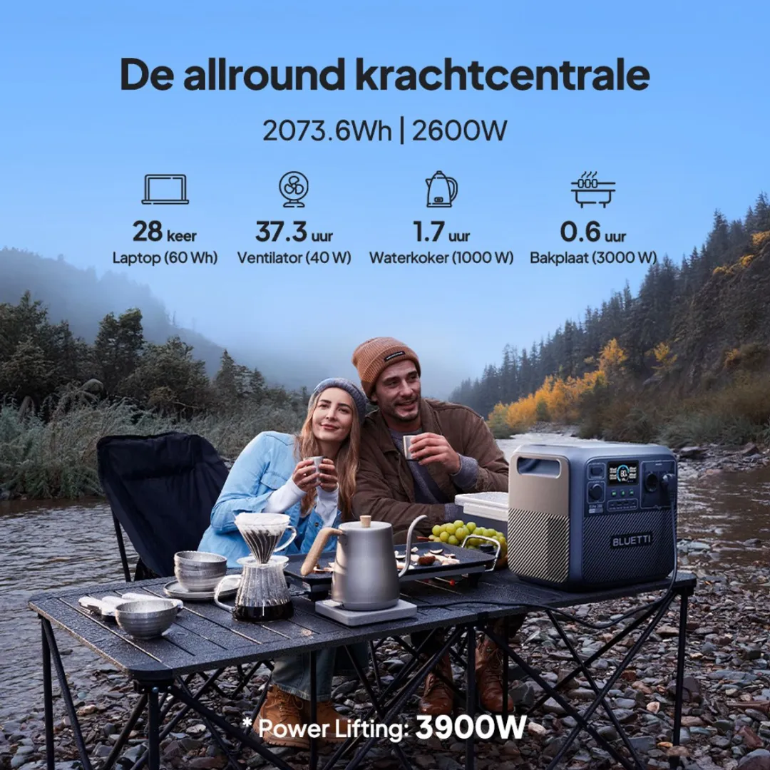 Bluetti Elite 200 V2 2073.6Wh Draagbare Generator - 2600W