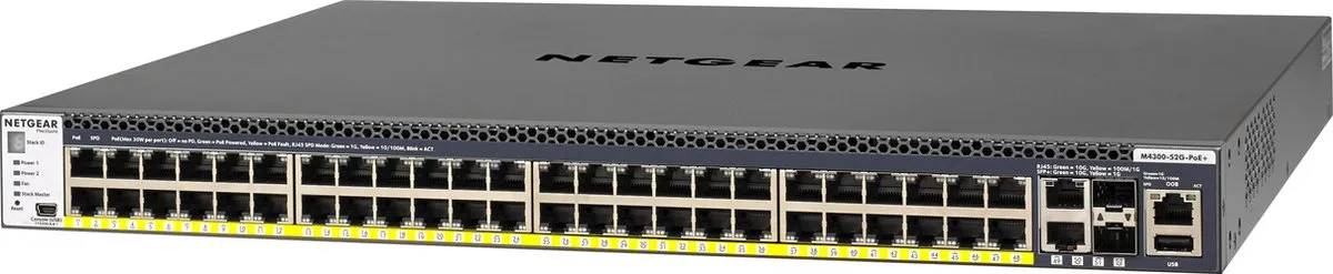 Netgear GSM4352PB Switch - 52 PoE-poorten 591W - 2x SFP - afbeelding 4 van 6