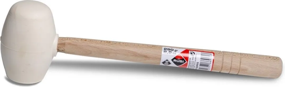 Rubi 66905 Rubberhamer Wit - 250gr