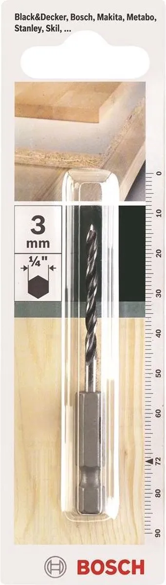 Bosch Houtspiraalboor 3mm - 2609255147 - afbeelding 2 van 2