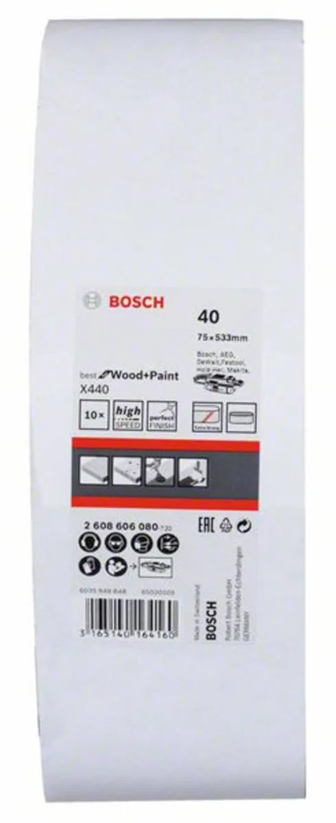 Bosch Professional 2608606080 Schuurband 75x533mm - Korrel 40 - afbeelding 6 van 6