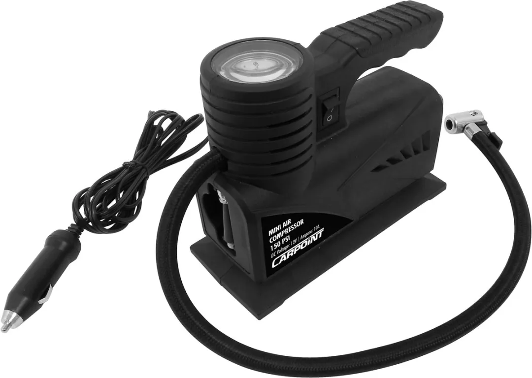 Carpoint Luchtcompressor 12V - 150PSI - Met adapters