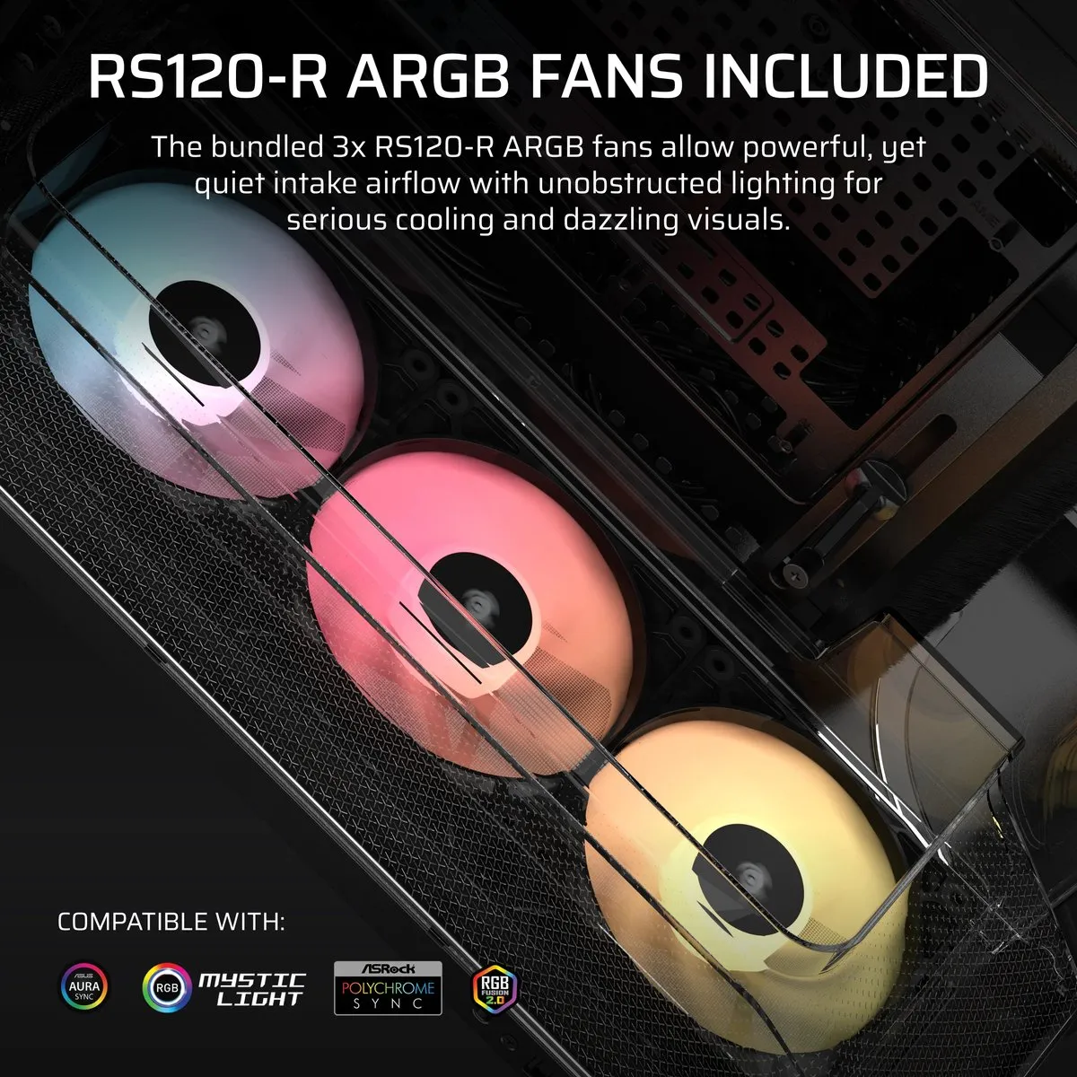 Corsair AIR 5400 RS-R Midi Tower - Zwart
