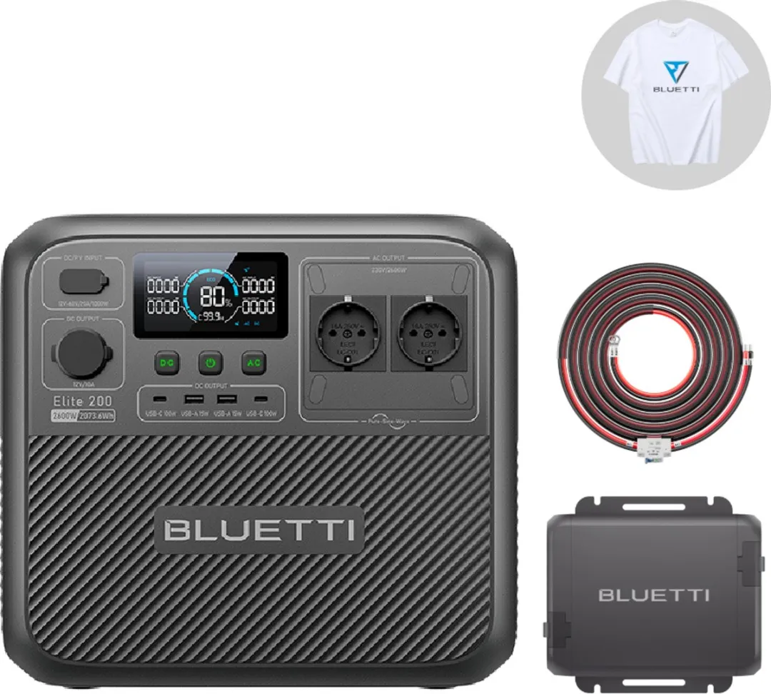 Bluetti Elite 200 V2 Back-upbatterij 2074Wh