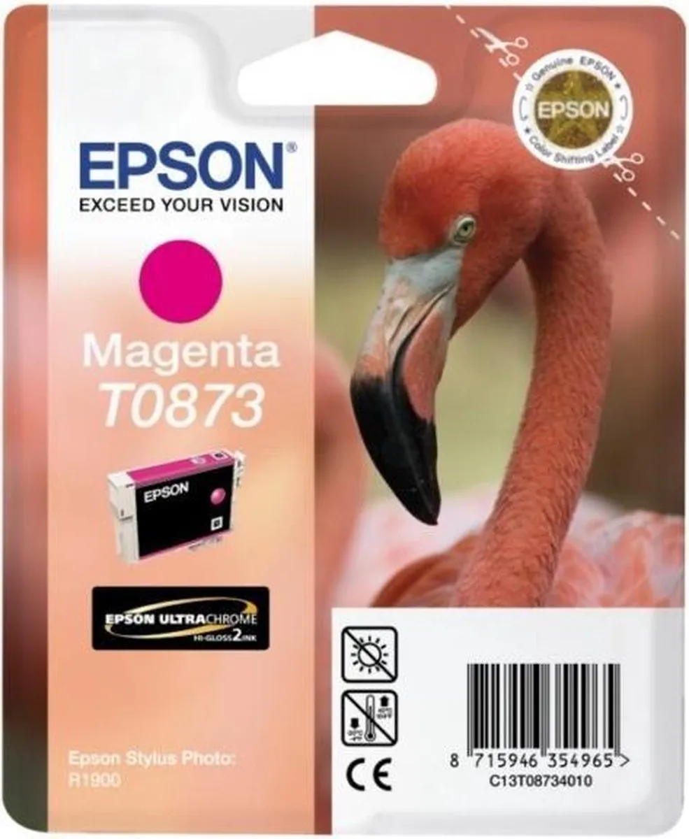Epson Flamingo T0873 Magenta Inktpatroon