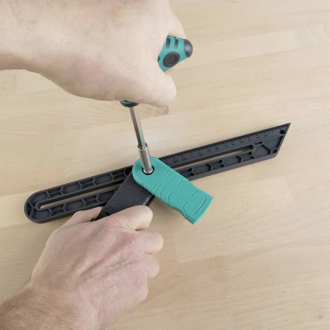 Wolfcraft Zweihaak 6958000 - Winkelhaak met kruishoutfunctie