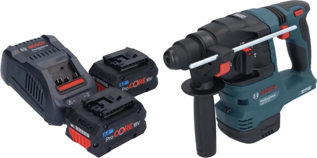 Bosch GBH 18V-22 Accuklopboormachine - 1,9 J - 2x 8,0 Ah