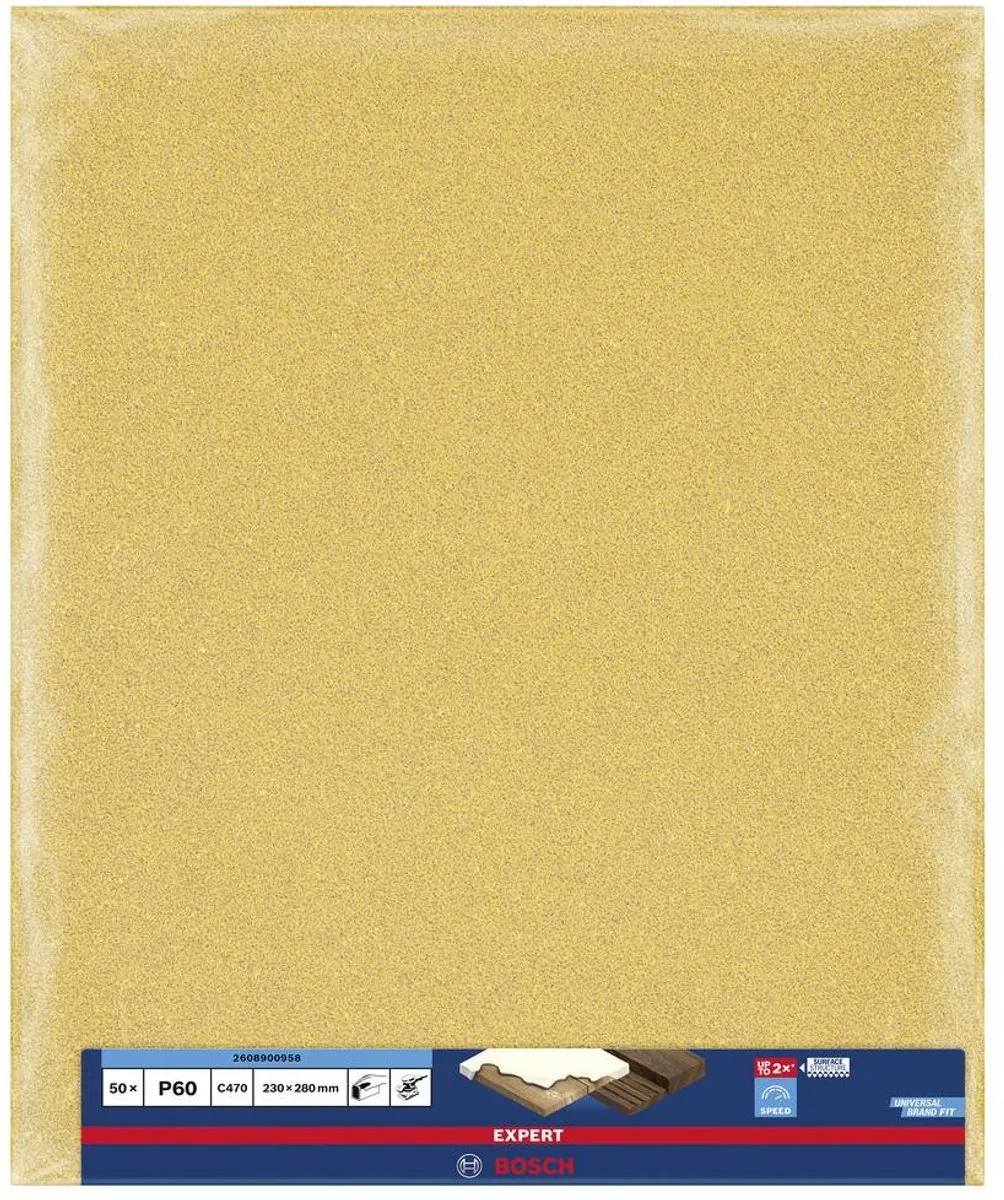 Bosch Professional 50x Expert C470 Schuurpapier 230x280mm - afbeelding 6 van 6