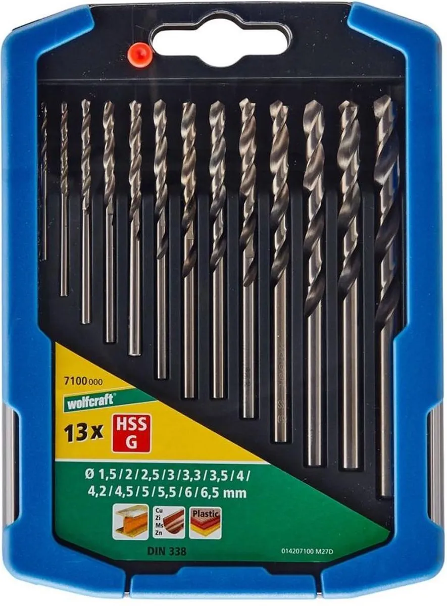 Wolfcraft Metaalboorset HSS Ø1,5