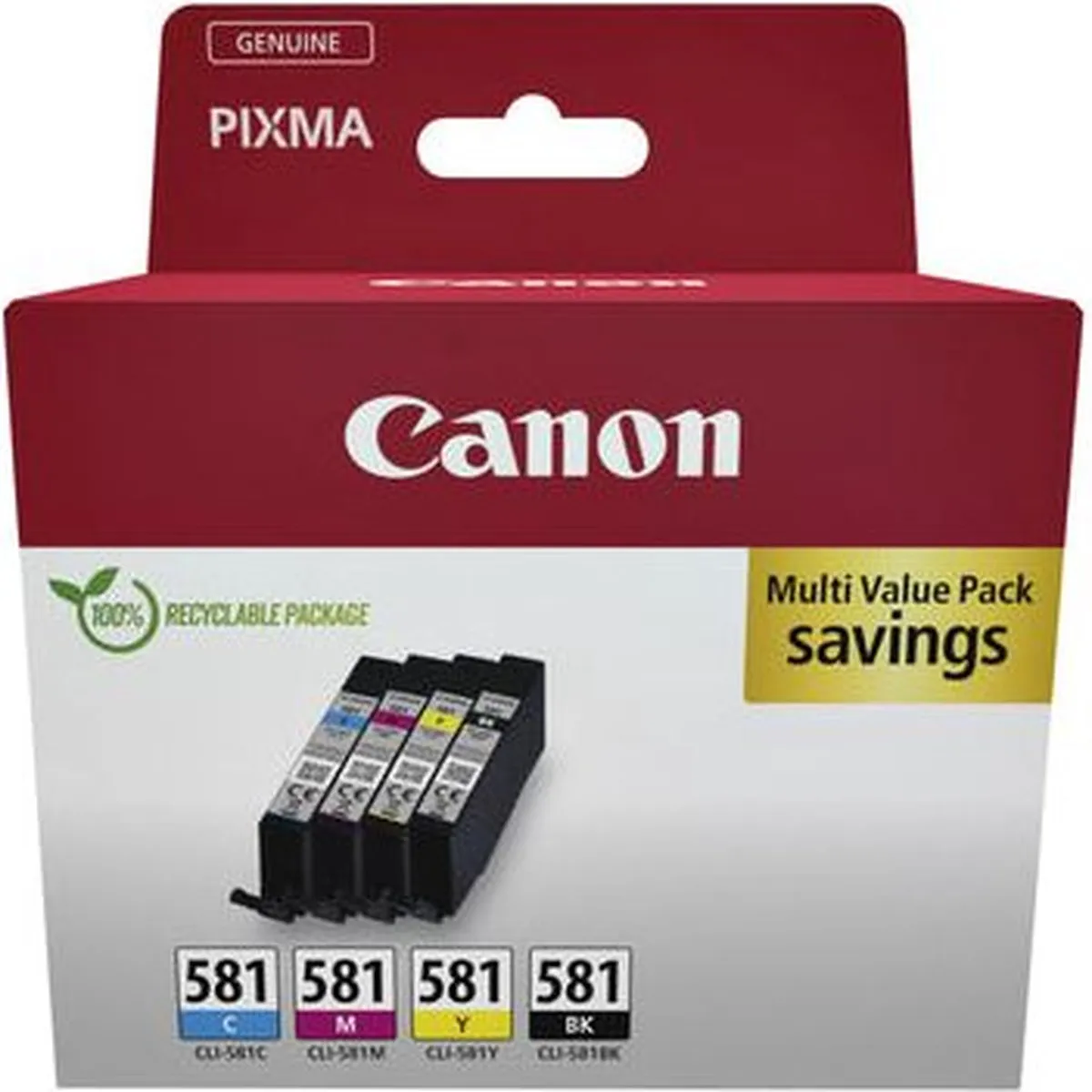 Canon CLI-581 Multipack Inktcartridges - 5x5ml Multi