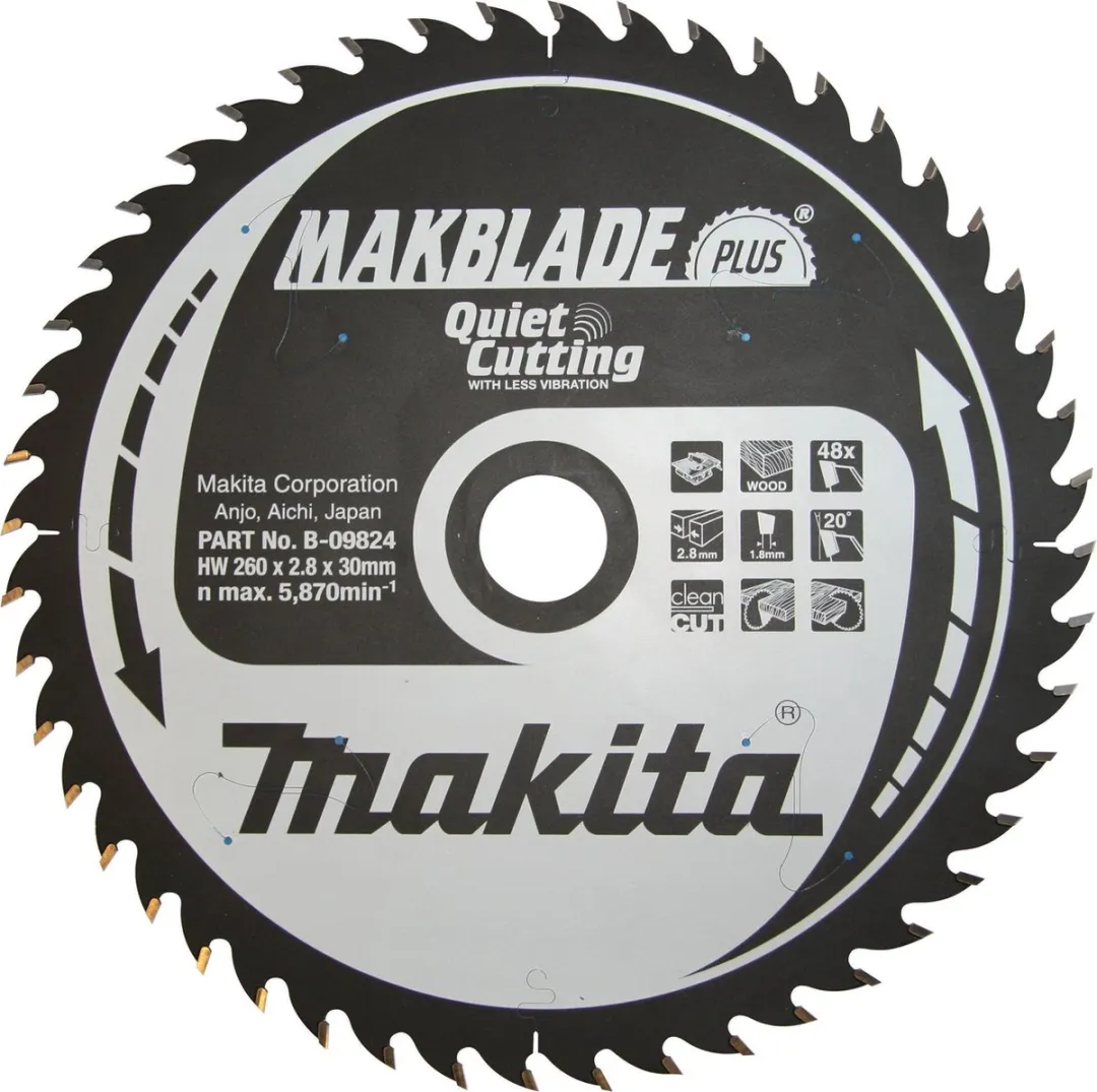 Makita Makblade-Plus Cirkelzaagblad Ø260mm 48T