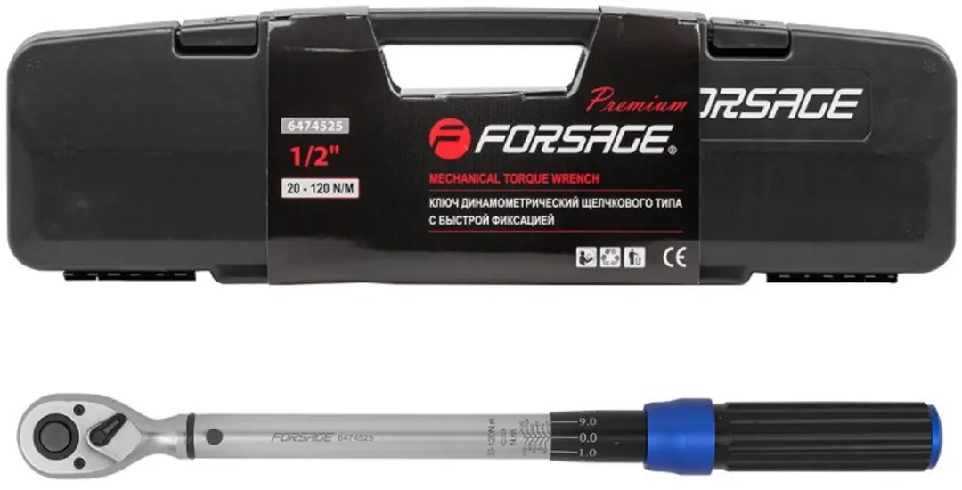 Forsage F-6474525 - Dubbelzijdige Momentsleutel - 20-120 Nm - 1/2" Aandrijving