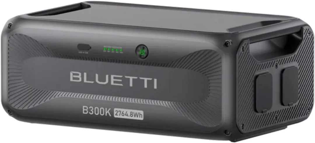 BLUETTI B300K 2,764.8 Wh LFP uitbreidingsaccu voor Zonnegenerator Apex 300/AC200L/AC300/AC500- voor Camper, Noodstroomvoorziening voor thuis