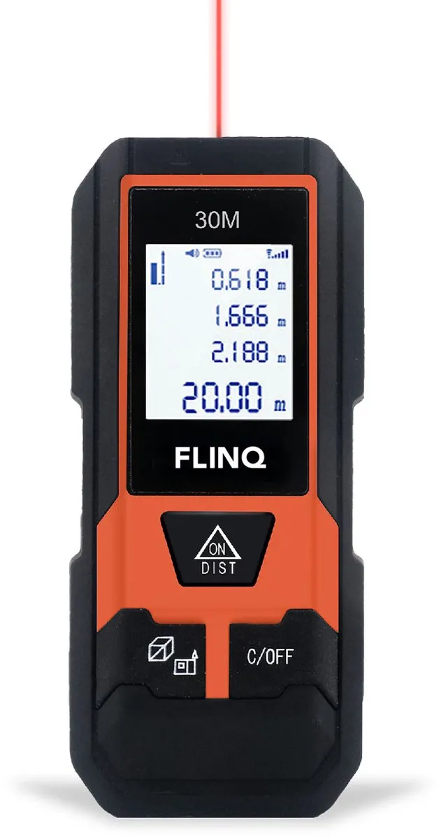 FlinQ Digitale Laser Afstandsmeter 30m