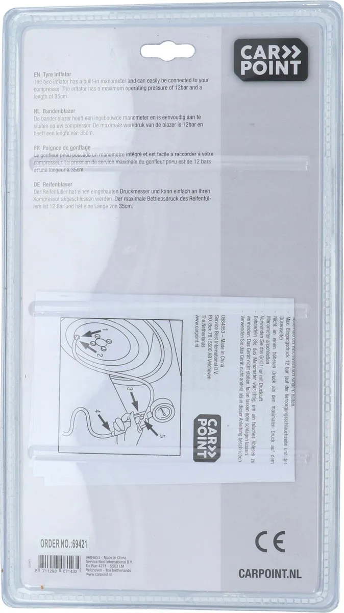 Carpoint Pneumatische Bandenpomp 0684853