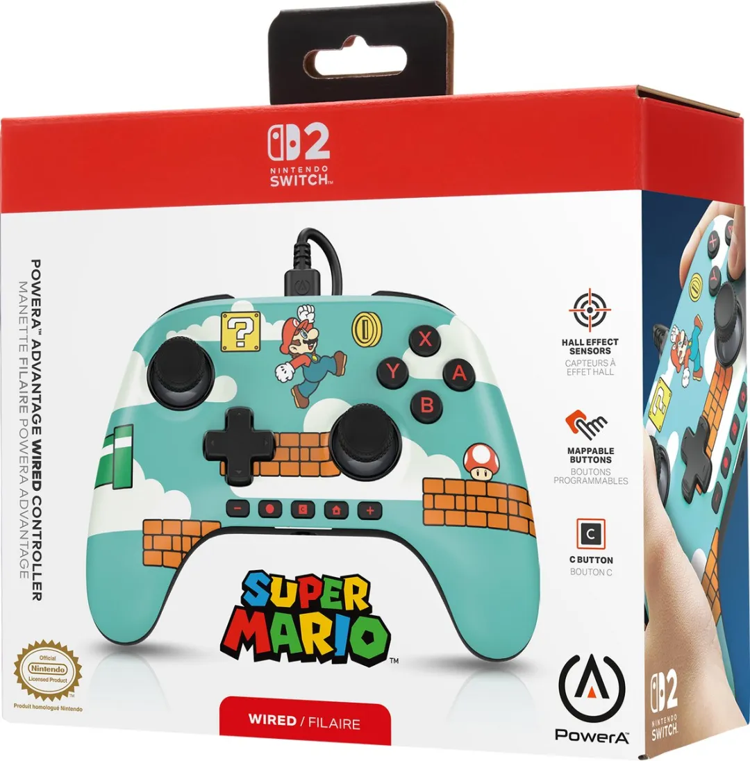 PowerA Advantage NSGP0527-01 Bedrade Controller - Mario Time