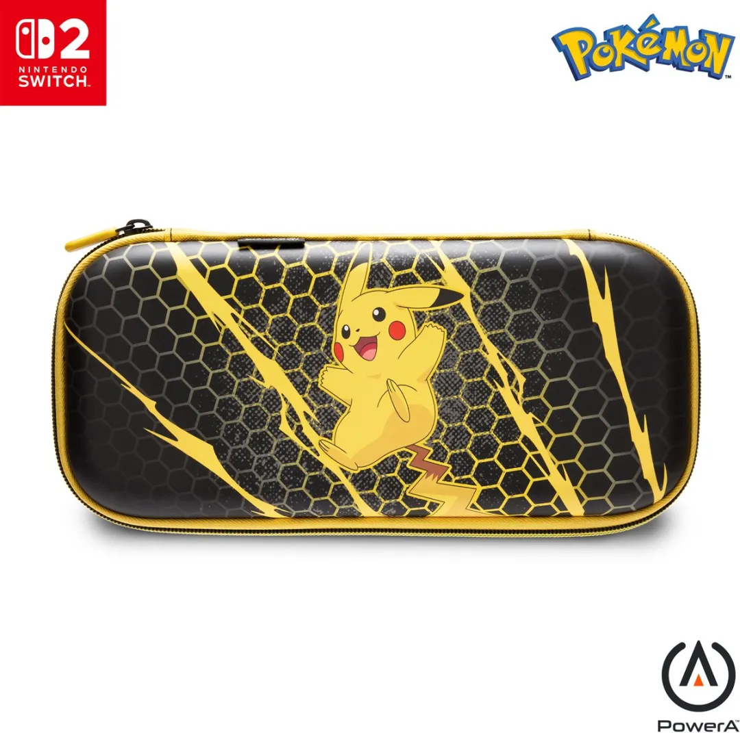 PowerA Beschermhoes Nintendo Switch 2 Pikachu-storm - Zwart/Geel