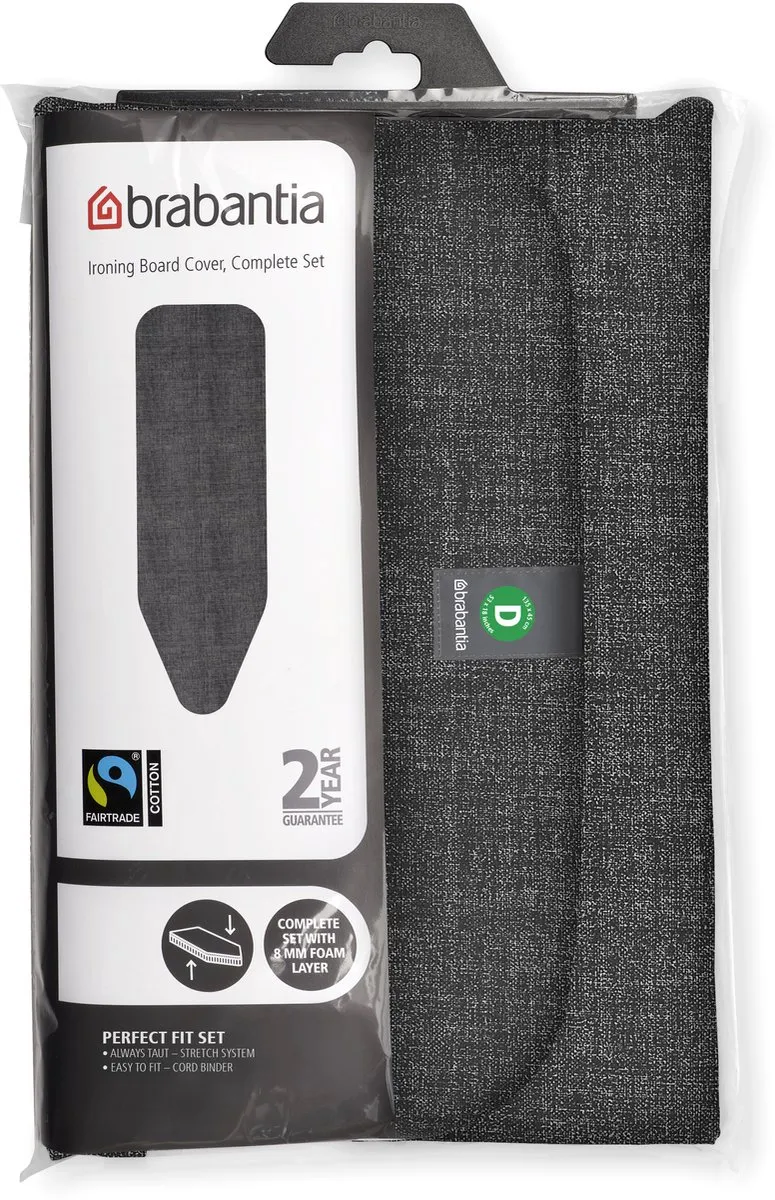 Brabantia Strijkplankhoes D 135x45cm - Complete Set - Denim Black - afbeelding 4 van 4