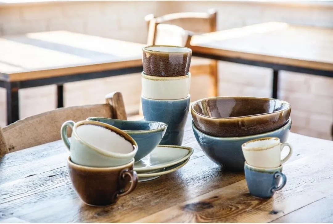 Olympia Kiln Koffiekop Mosgroen 23cl - Set van 6
