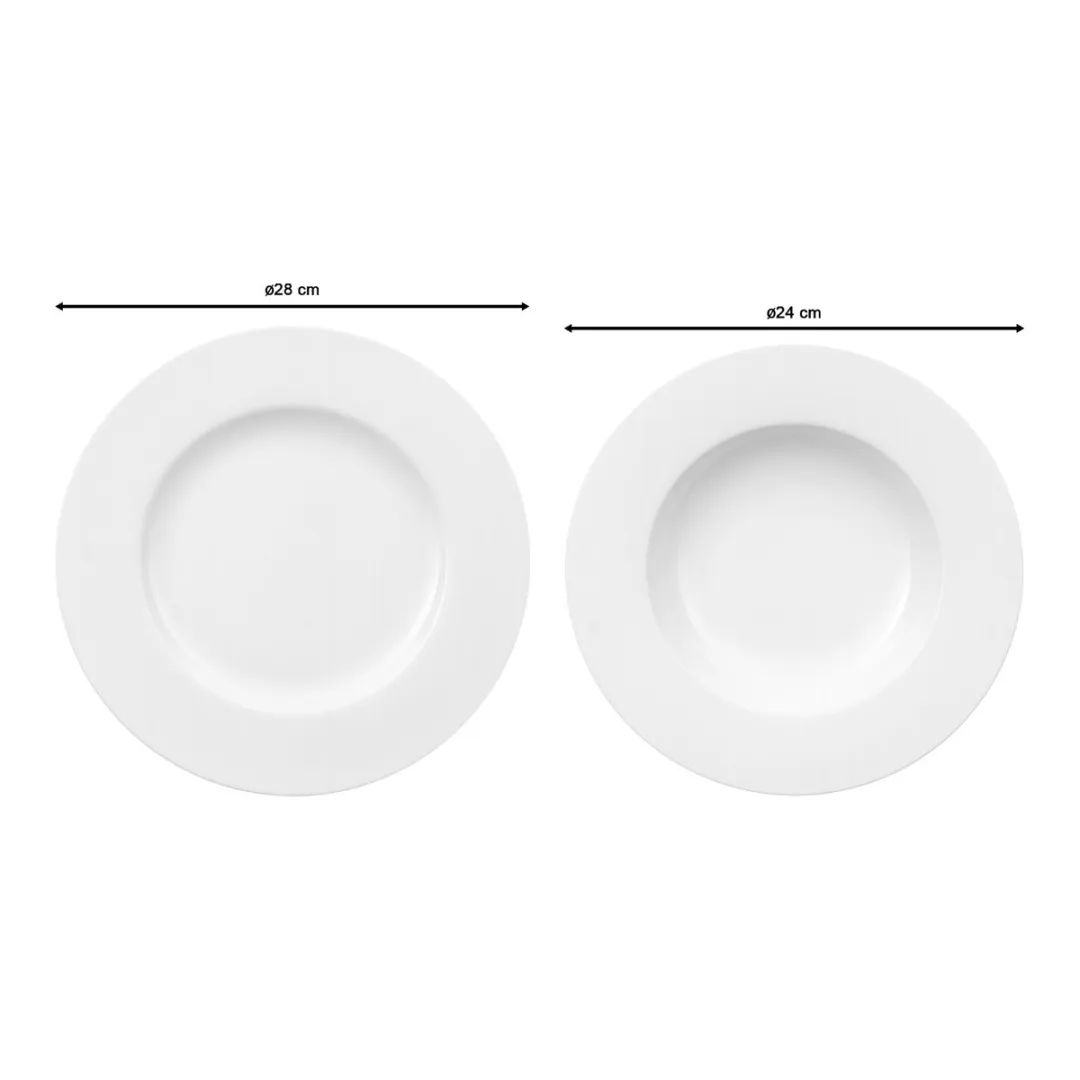 Villeroy & Boch Royal Dinerset 12-delig - Wit