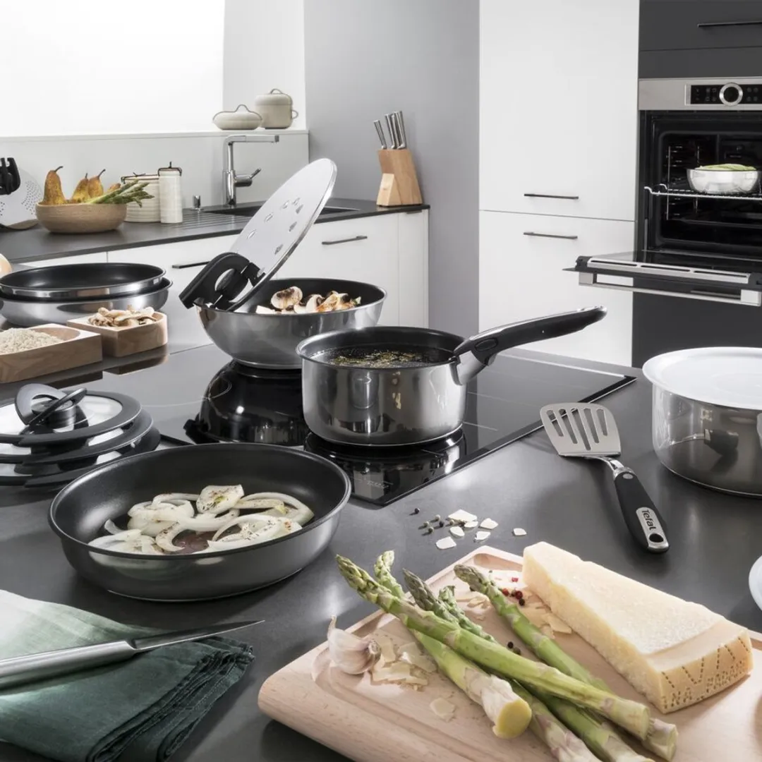 Tefal Ingenio Preference L898S444 Pannenset 3-delig - Roestvrijstaal/Zwart