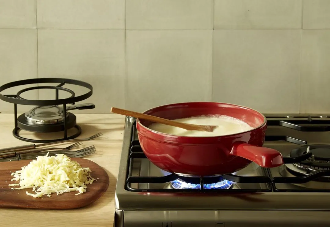 Emile Henry Fondue Set - 6 Personen - Rood