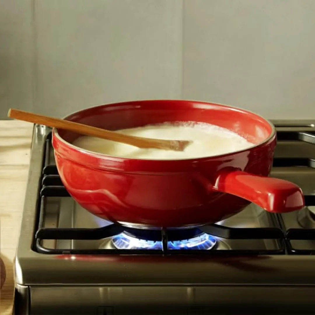 Emile Henry Fondue Set - 6 Personen - Rood